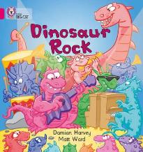 COLLINS BIG CAT : DINOSAUR ROCK BAND 01A/PINK A PB