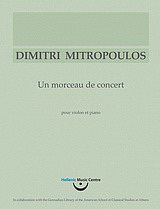 Δημήτρης Μητρόπουλος, Un morceau de concert