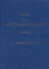 Index du Bulletin Epigraphique 1987-2001