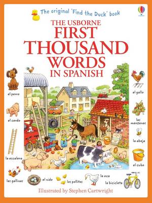 USBORNE : FIRST THOUSAND WORDS IN SPANISH (WITH 500 STICKERS)  Paperback