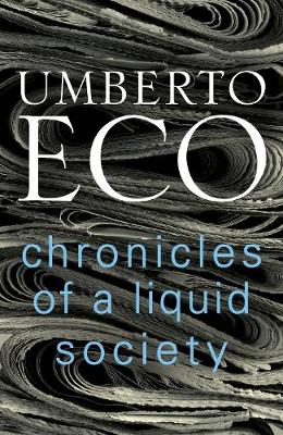 CHRONICLES OF A LIQUID SOCIETY  HC