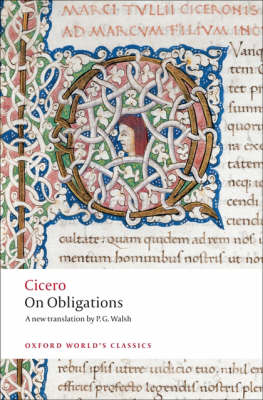 OXFORD WORLD CLASSICS : ON OBLIGATIONS Paperback B FORMAT