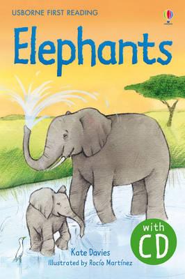 USBORNE FIRST READING ELEPHANTS WITH CD HC