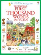 USBORNE : FIRST THOUSAND WORDS IN ITALIAN (WITH 500 STICKERS)  Paperback