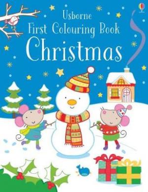 USBORNE : FIRST CHRISTMAS COLOURING BOOK Paperback