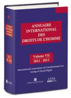 Annuaire International Des Droits De L'Homme - VII 