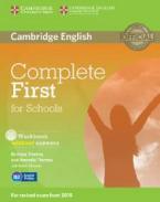 COMPLETE FIRST FOR SCHOOLS WORKBOOK (+ AUDIO CD)