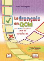 LE FRANCAIS EN QCM DELF & SORBONNE B1