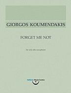 Γιώργος Κουμεντάκης, Forget Me Not: για σόλο άλτο σαξόφωνο