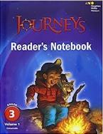 JOURNEYS READER'S NOTEBOOK VOLUME 1 GRADE 3 -2017