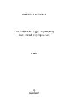 The individual right to property and forced expropriation