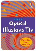 USBORNE : OPTICAL ILLUSIONS TIN (WIPE CLEAN CARDS WITH PEN) HC