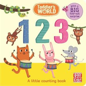 123: A LITTLE COUNTING BOARD BOOK WITH A FOLD-OUT SURPRISE (TODDLER'S WORLD)  HC BBK