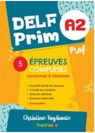 DELF PRIM A2 - 5 ÉPREUVES PROFESSEUR