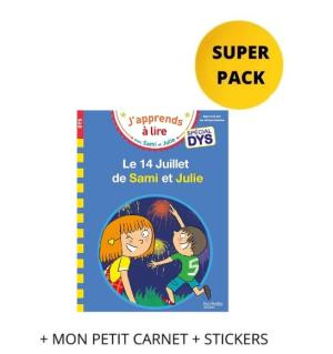 J'APPRENDS A LIRE AVEC SAMI ET JULIE SPECIAL DYS SUPER PACK (+ MON PETIT CARNET + STICKERS)